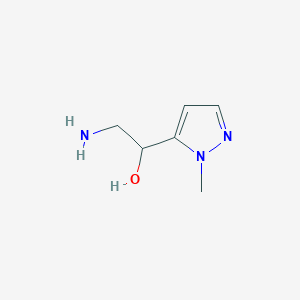 molecular formula C6H11N3O B2953729 2-amino-1-(1-methyl-1H-pyrazol-5-yl)ethan-1-ol CAS No. 1529314-51-9