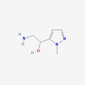 molecular formula C6H11N3O B2953729 2-氨基-1-(1-甲基-1H-吡唑-5-基)乙醇 CAS No. 1529314-51-9