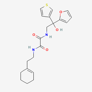 N1-(2-(cyclohex-1-en-1-yl)ethyl)-N2-(2-(furan-2-yl)-2-hydroxy-2-(thiophen-3-yl)ethyl)oxalamide