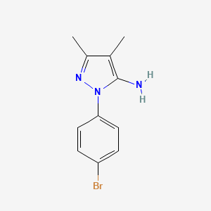 2-(4-bromophenyl)-4,5-dimethyl-2,3-dihydro-1H-pyrazol-3-imine