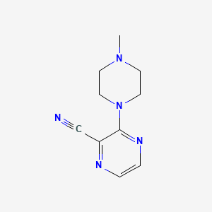 molecular formula C10H13N5 B2953760 3-(4-甲基哌嗪-1-基)吡嗪-2-甲腈 CAS No. 90601-43-7