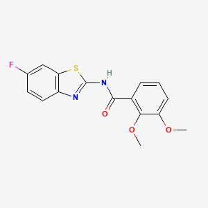molecular formula C16H13FN2O3S B2953764 N-(6-fluorobenzo[d]thiazol-2-yl)-2,3-dimethoxybenzamide CAS No. 895441-68-6