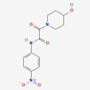 molecular formula C13H15N3O5 B2953780 2-(4-羟基哌啶-1-基)-N-(4-硝基苯基)-2-氧代乙酰胺 CAS No. 899978-00-8