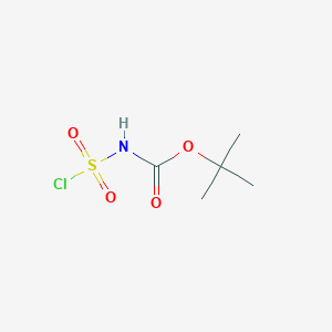molecular formula C5H10ClNO4S B2953786 Tert-butyl chlorosulfonylcarbamate CAS No. 147000-89-3