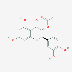 molecular formula C18H16O8 B2953809 3-O-乙酰基帕马丁 CAS No. 100595-93-5