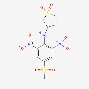 3-((4-(Methylsulfonyl)-2,6-dinitrophenyl)amino)tetrahydrothiophene 1,1-dioxide