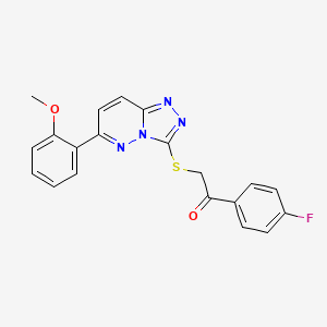 1-(4-Fluorophenyl)-2-[[6-(2-methoxyphenyl)-[1,2,4]triazolo[4,3-b]pyridazin-3-yl]sulfanyl]ethanone