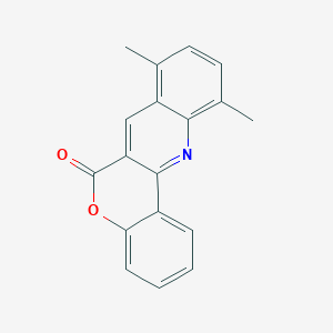 molecular formula C18H13NO2 B295384 8,11-dimethyl-6H-chromeno[4,3-b]quinolin-6-one 