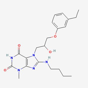 8-(butylamino)-7-(3-(3-ethylphenoxy)-2-hydroxypropyl)-3-methyl-1H-purine-2,6(3H,7H)-dione