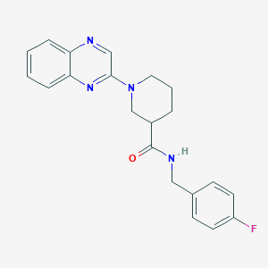 N-(4-fluorobenzyl)-1-(quinoxalin-2-yl)piperidine-3-carboxamide