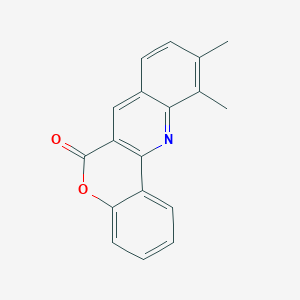 molecular formula C18H13NO2 B295386 10,11-dimethyl-6H-chromeno[4,3-b]quinolin-6-one 