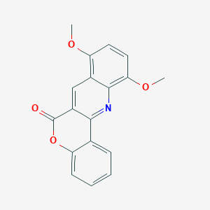 molecular formula C18H13NO4 B295387 8,11-dimethoxy-6H-chromeno[4,3-b]quinolin-6-one 