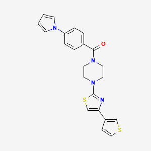 (4-(1H-pyrrol-1-yl)phenyl)(4-(4-(thiophen-3-yl)thiazol-2-yl)piperazin-1-yl)methanone