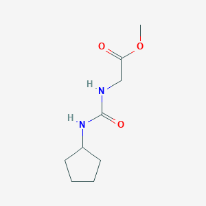 molecular formula C9H16N2O3 B2953891 N-(环戊基甲酰胺基)甘氨酸甲酯 CAS No. 1441896-98-5