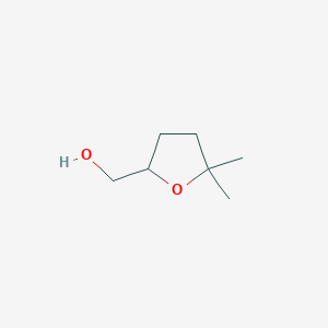 molecular formula C7H14O2 B2953898 (5,5-Dimethyloxolan-2-yl)methanol CAS No. 24203-50-7