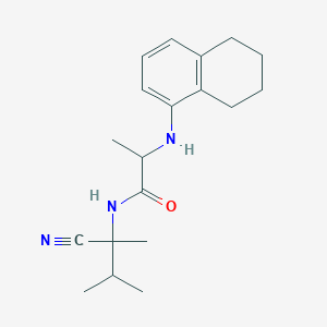 N-(2-cyano-3-methylbutan-2-yl)-2-(5,6,7,8-tetrahydronaphthalen-1-ylamino)propanamide