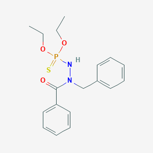 molecular formula C18H23N2O3PS B295392 O,O-diethyl N'-benzoyl-N'-benzylhydrazidothiophosphate 