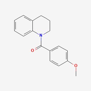 molecular formula C17H17NO2 B2953931 3,4-dihydro-1(2H)-quinolinyl(4-methoxyphenyl)methanone CAS No. 314054-13-2