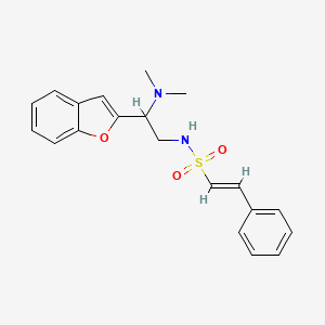 (E)-N-(2-(benzofuran-2-yl)-2-(dimethylamino)ethyl)-2-phenylethenesulfonamide