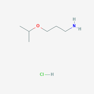 molecular formula C6H16ClNO B2953956 3-(Propan-2-yloxy)propan-1-amine hydrochloride CAS No. 226931-60-8