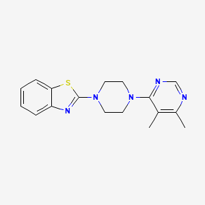 2-[4-(5,6-Dimethylpyrimidin-4-yl)piperazin-1-yl]-1,3-benzothiazole