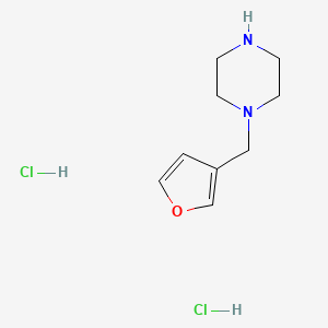 molecular formula C9H16Cl2N2O B2953964 1-(3-Furylmethyl)piperazine dihydrochloride CAS No. 1864056-04-1; 777829-43-3