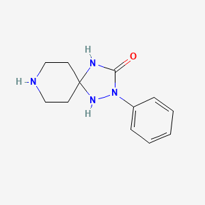 2-Phenyl-1,2,4,8-tetraazaspiro[4.5]decan-3-one