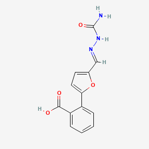 2-(5-((2-Carbamoylhydrazono)methyl)furan-2-yl)benzoic acid