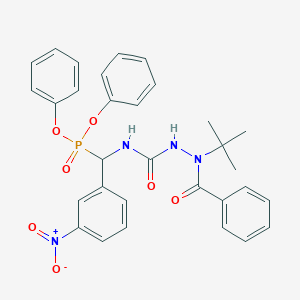 Diphenyl {[(2-benzoyl-2-tert-butylhydrazino)carbonyl]amino}{3-nitrophenyl}methylphosphonate