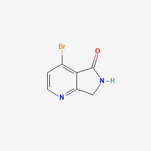 molecular formula C7H5BrN2O B2953980 4-Bromo-6,7-dihydro-5H-pyrrolo[3,4-b]pyridin-5-one CAS No. 1531566-06-9
