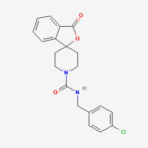N-[(4-Chlorophenyl)methyl]-3-oxospiro[2-benzofuran-1,4'-piperidine]-1'-carboxamide