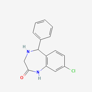 molecular formula C15H13ClN2O B2954000 8-氯-5-苯基-4,5-二氢-1H-苯并[e][1,4]二氮杂卓-2(3H)-酮 CAS No. 1795518-01-2