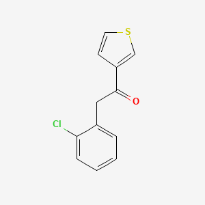 molecular formula C12H9ClOS B2954015 2-(2-Chlorophenyl)-1-(thiophen-3-yl)ethan-1-one CAS No. 1184126-27-9