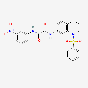 N1-(3-nitrophenyl)-N2-(1-tosyl-1,2,3,4-tetrahydroquinolin-7-yl)oxalamide