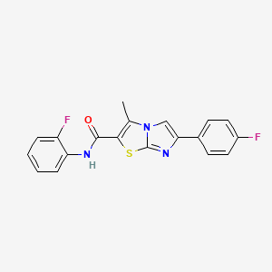 N-(2-fluorophenyl)-6-(4-fluorophenyl)-3-methylimidazo[2,1-b]thiazole-2-carboxamide