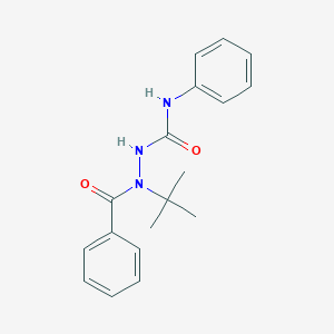 molecular formula C18H21N3O2 B295403 2-benzoyl-2-tert-butyl-N-phenylhydrazinecarboxamide 