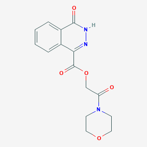 molecular formula C15H15N3O5 B2954032 (2-吗啉-4-基-2-氧代乙基) 4-氧代-3H-酞嗪-1-甲酸酯 CAS No. 454230-32-1