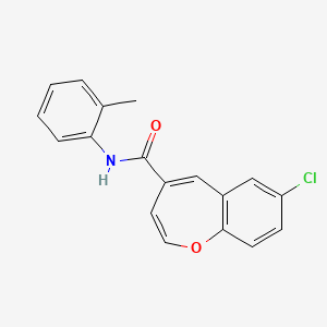 molecular formula C18H14ClNO2 B2954042 7-chloro-N-(2-methylphenyl)-1-benzoxepine-4-carboxamide CAS No. 950284-60-3