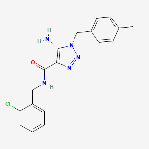 5-amino-N-(2-chlorobenzyl)-1-(4-methylbenzyl)-1H-1,2,3-triazole-4-carboxamide