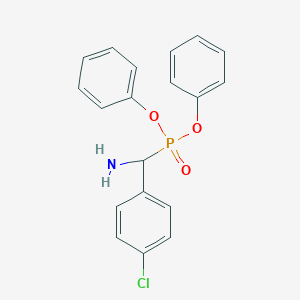 molecular formula C19H17ClNO3P B295406 Diphenyl amino(4-chlorophenyl)methylphosphonate 