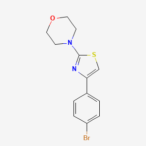 molecular formula C13H13BrN2OS B2954065 4-[4-(4-Bromophenyl)-1,3-thiazol-2-yl]morpholine CAS No. 152819-72-2