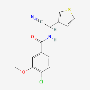 4-Chloro-N-[cyano(thiophen-3-YL)methyl]-3-methoxybenzamide