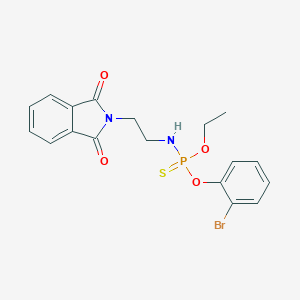 molecular formula C18H18BrN2O4PS B295407 2-[2-[[(2-Bromophenoxy)-ethoxyphosphinothioyl]amino]ethyl]isoindole-1,3-dione 