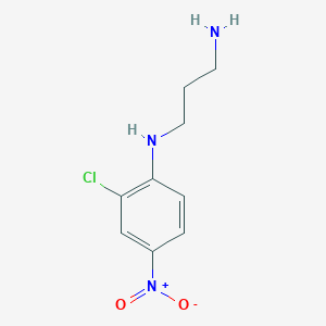 molecular formula C9H12ClN3O2 B2954070 N-(2-chloro-4-nitrophenyl)propane-1,3-diamine CAS No. 300668-01-3