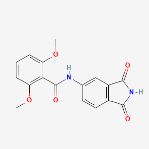 molecular formula C17H14N2O5 B2954096 N-(1,3-dioxoisoindolin-5-yl)-2,6-dimethoxybenzamide CAS No. 683235-68-9