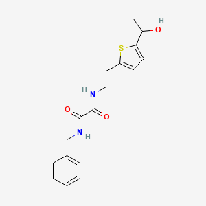 N1-benzyl-N2-(2-(5-(1-hydroxyethyl)thiophen-2-yl)ethyl)oxalamide