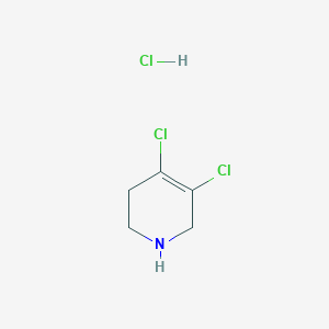 molecular formula C5H8Cl3N B2954123 4,5-Dichloro-1,2,3,6-tetrahydropyridine hydrochloride CAS No. 2225141-85-3