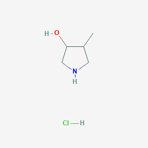 molecular formula C5H12ClNO B2954124 4-Methylpyrrolidin-3-OL hcl CAS No. 1637399-49-5