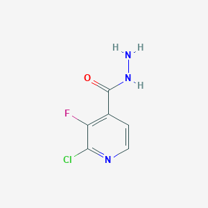 molecular formula C6H5ClFN3O B2954125 2-Chloro-3-fluoroisonicotinohydrazide CAS No. 1378887-91-2