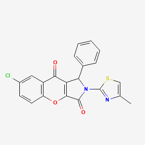 7-Chloro-2-(4-methylthiazol-2-yl)-1-phenyl-1,2-dihydrochromeno[2,3-c]pyrrole-3,9-dione